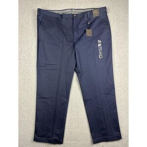 Jos A Bank Reserve Dress Pants Mens 44x30 Blue Tailored Wool Blend Stretch NWT